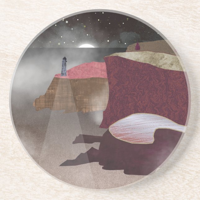 Porta-copos Foggy Lighthouse (Frente)