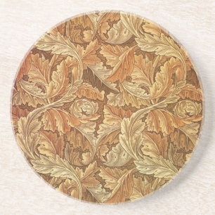 Porta-copos Folhas de Outono Acanthus Marrom William Morris