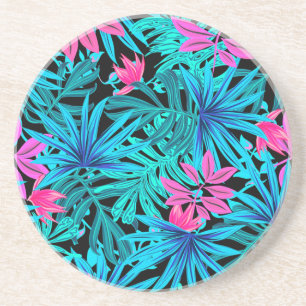Porta-copos Folhas tropicais