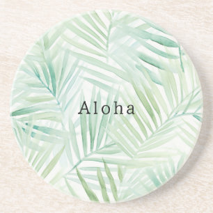Porta-copos Folhas Tropicais Verdes Aloha