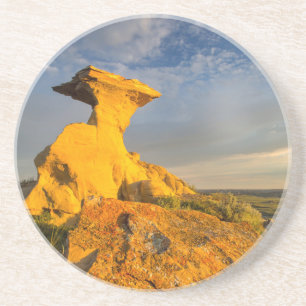 Porta-copos Formação Esculturada das Badlands em Grama Curta