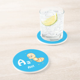 Porta-copos Formiga personalize ABC: Letra A - Adicione Seu No