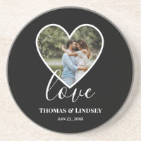 Foto de Casamento Foto do Coração Negro Quadro Mod