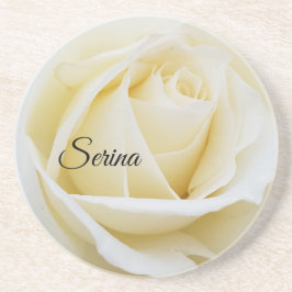 Porta-copos Foto de Fechamento da Rosa Branca Pristine