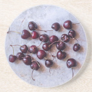 Porta-copos Fotografia de Cerejas Vermelhas Frescas