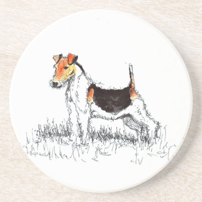 Porta-copos Fox Terrier (Frente)