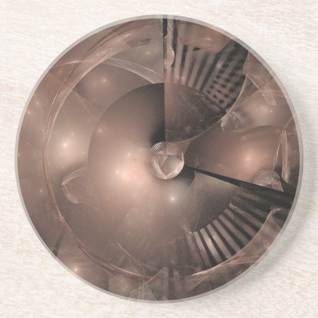 Porta-copos Fractal em Brown (Frente)