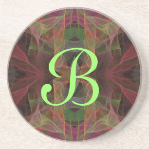 Porta-copos Fractal Misc Series-28—porta copos rosa—1 de