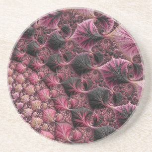 Porta-copos Fractal Rosa