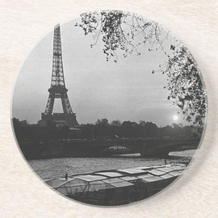 Porta-copos França vintage Paris torre Eiffel pôr do sol
