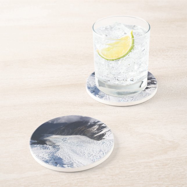 Porta-copos Franz Josef Glacier Aerial View, Nova Zelândia (Lateral)