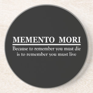 Porta-copos Frase em Latim - Memento Mori