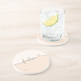 Porta-copos Freedom Minimalist Typography Design