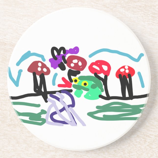 Porta-copos Frog love  (Frente)