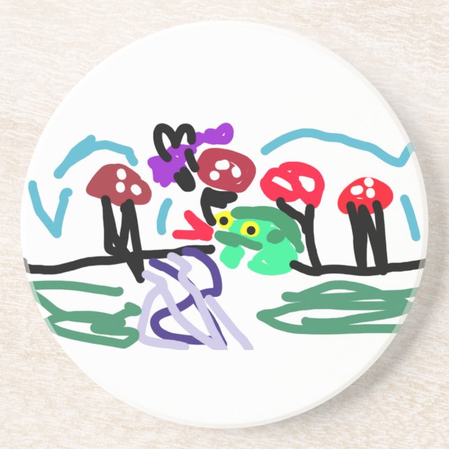 Porta-copos Frog love  (Frente)