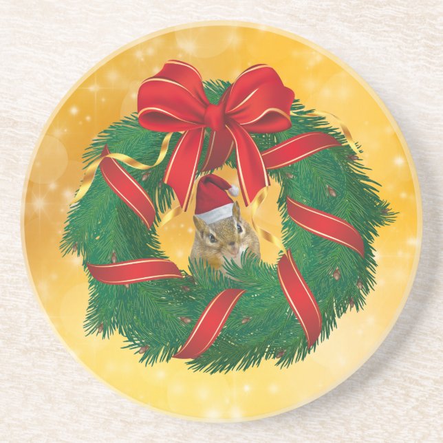 Porta-copos Frota de Natal de Chips Bonitos (Frente)