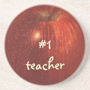 Porta-copos Fruta Alimentícia Vintage, Maçã Orgânica Vermelha 