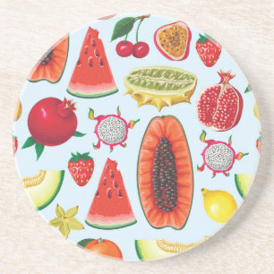 Porta-copos Fruta Exótica: Trendy Impressão Invisível.