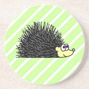 Porta-copos Fundo bonito do verde dos desenhos animados do