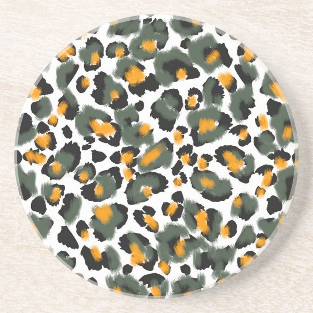 Porta-copos Fundo de Impressão de Animais Leopard (Frente)