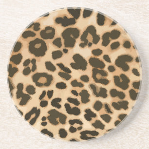 Porta-copos Fundo de Impressão do Leopardo
