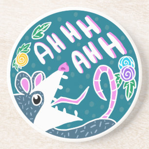 Porta-copos Funny Floral Screing Possum