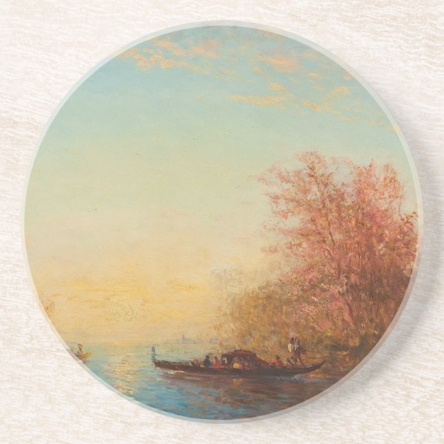 Porta-copos Fusine, Environs De Venise - Félix Ziem (Frente)