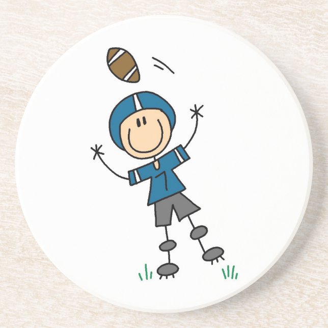 Porta-copos Futebol de Boneco Azul (Frente)