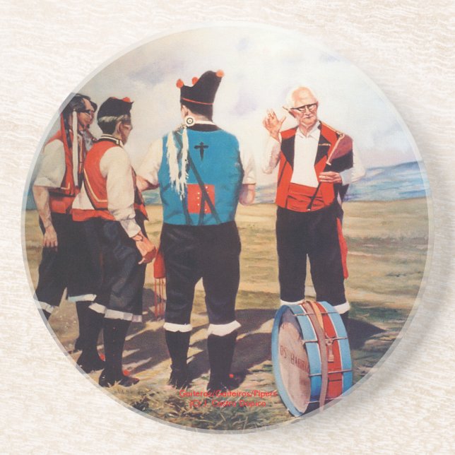 Porta-copos Gaiteros/Gaiteiros/Pipers (Frente)