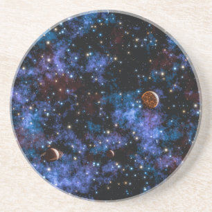 Porta-copos Galáxias, estrelas e planetas coloridos à noite