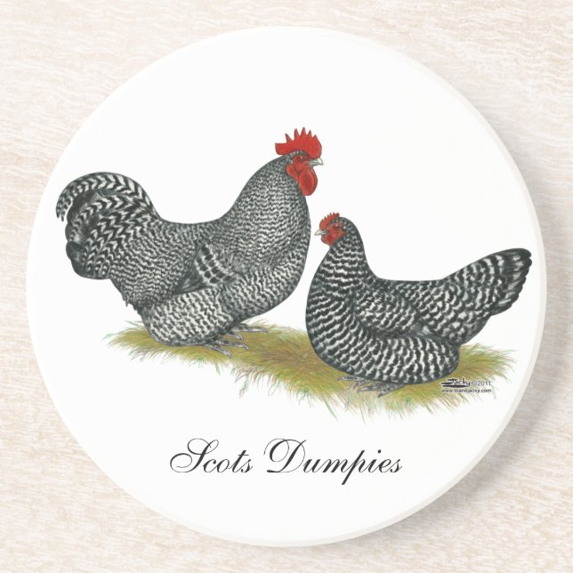 Porta-copos Galinhas Dumpy escocesas (Frente)