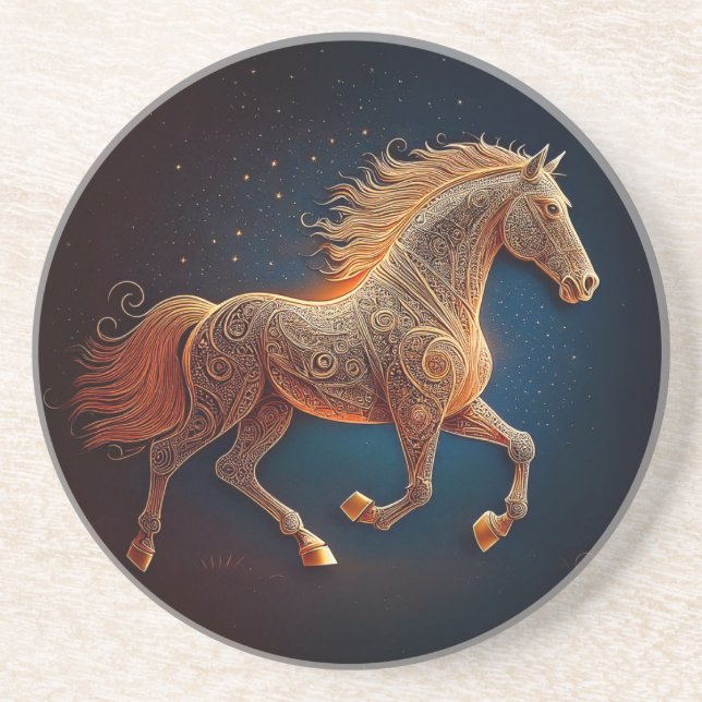 Porta-copos Galopagem de Cavalos (Frente)