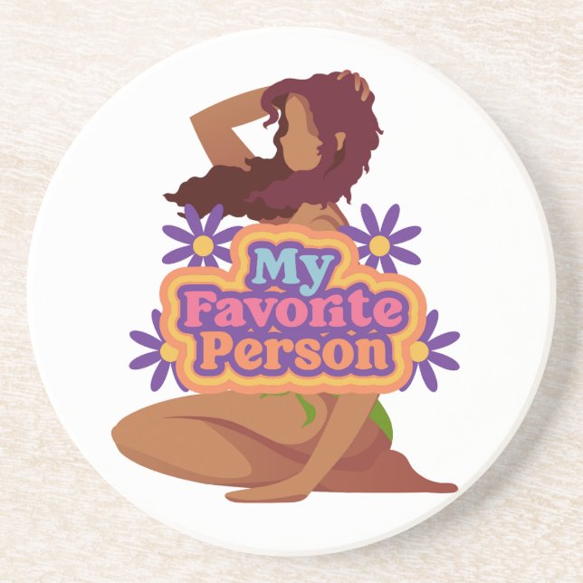 Porta-copos Garota de desenho meu favorito (Frente)