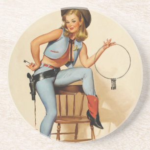 Porta-copos Garota do Pin-up