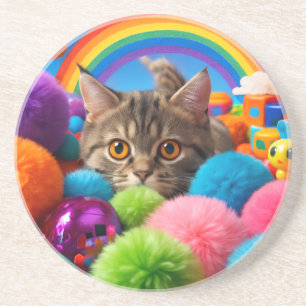 Porta-copos Gatinho Adorável do Kit de Diversão Arco-íris Gato