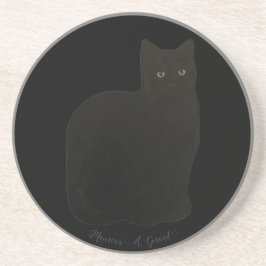 Porta-copos Gato Negra Gatinho Felino de Animais de Companhia 