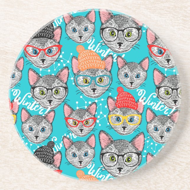 Porta-copos Gato no chapéu (Frente)