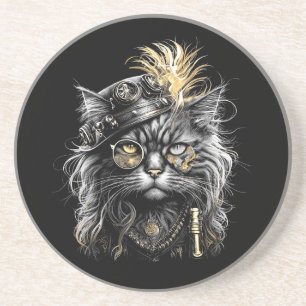 Porta-copos Gato Steampunk Incrível
