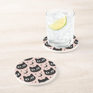 Porta-copos Gatos Negros e Halloween Celestial