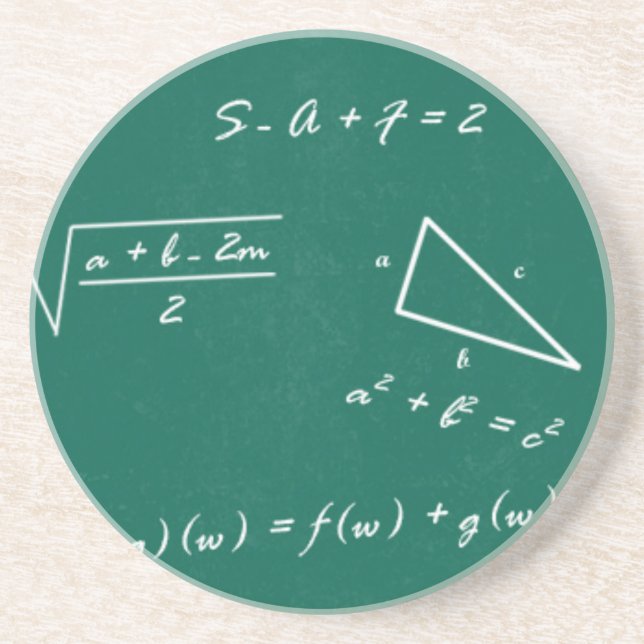 Porta-copos geek de álgebra professor de matemática (Frente)