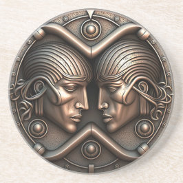 Porta-copos Gemini Zodiac - Sinal Gemini Horoscope