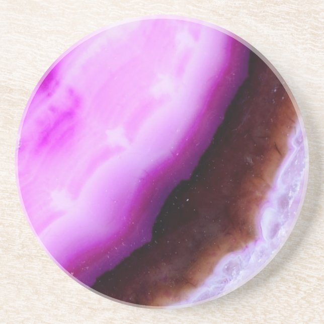 Porta-copos Gemstone Series - Agate em Roxo (Frente)