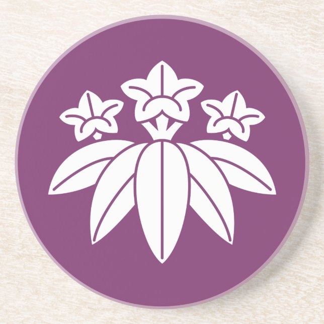 Porta-copos Genciana estilo bambu (Frente)