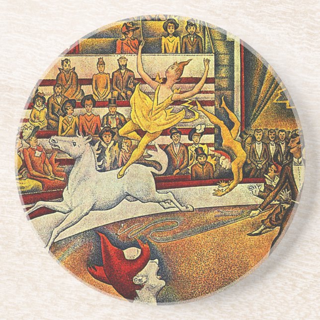 Porta-copos Georges Seurat's The Circus (1891) (Frente)
