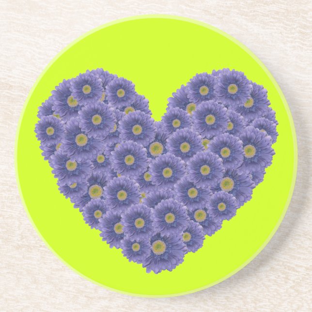 Porta-copos Gerber Daisy Heart (Frente)