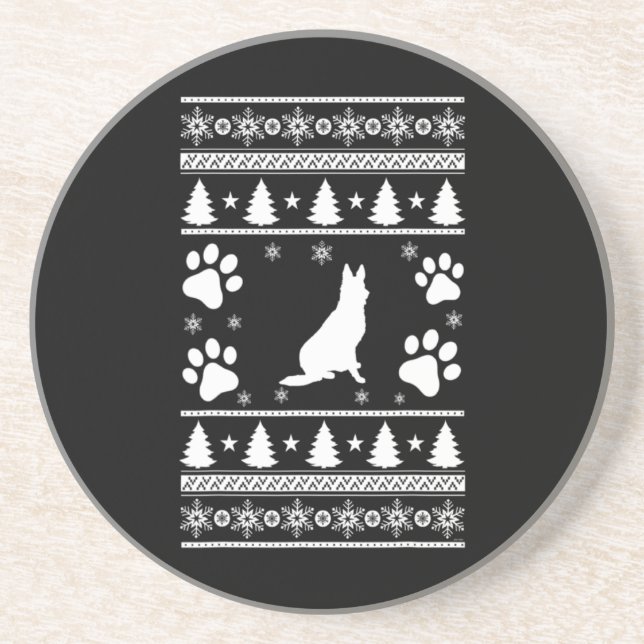 Porta-copos German shepherd Natal (Frente)