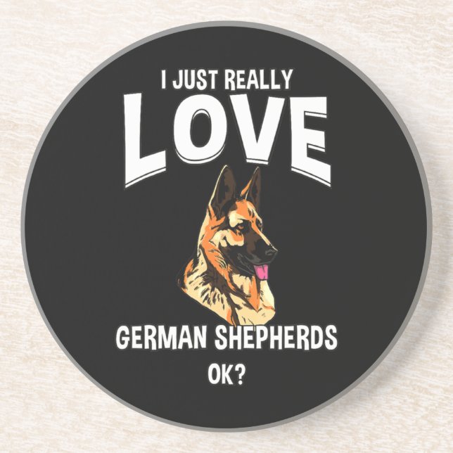 Porta-copos German shepherd Realmente Apaixonados (Frente)