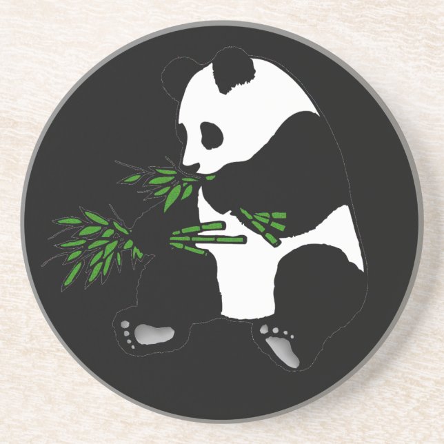 Porta-copos Giant Panda Come Bamboo Black (Frente)