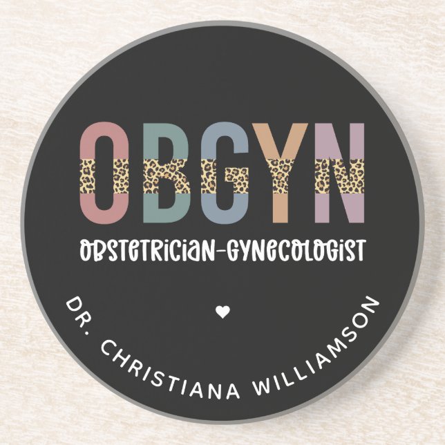 Porta-copos Ginecologista Obstetrícia Personalizada (Frente)