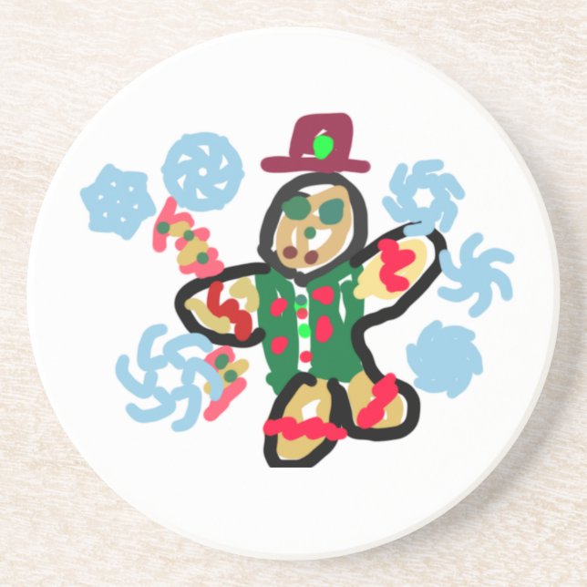 Porta-copos Gingerbread man dance (Frente)